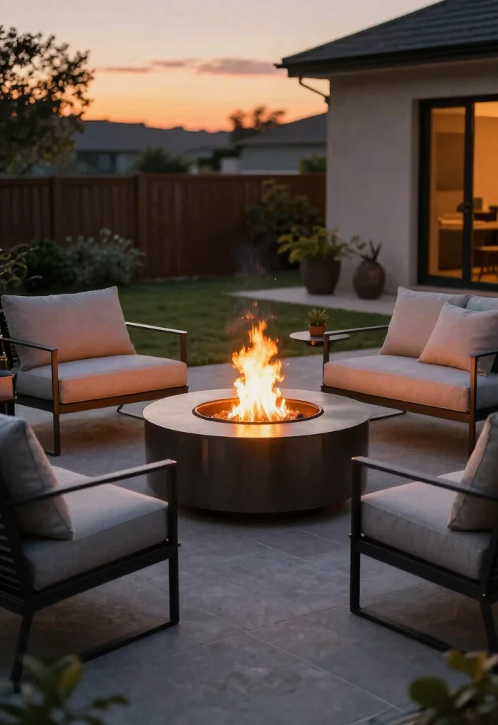14 Small Backyard Fire Pit Ideas That Fit Tight Spaces and City Codes - 7. Elevated Fire Pit 1