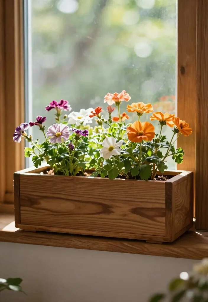 14 Window Planter Box Ideas That Mount Securely Without Drilling 1 14 Window Planter Box Ideas That Mount Securely Without Drilling - 1. Classic Wooden Window Planter 1