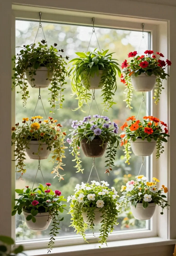 14 Window Planter Box Ideas That Mount Securely Without Drilling 12 14 Window Planter Box Ideas That Mount Securely Without Drilling - 12. Hanging Tiered Planters 1