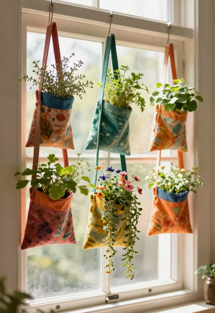 14 Window Planter Box Ideas That Mount Securely Without Drilling 4 14 Window Planter Box Ideas That Mount Securely Without Drilling - 4. DIY Fabric Planter Bags 1