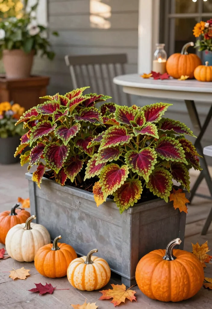 15 Coleus Planter Ideas That Thrive in Full Sun and Shade - 10. Seasonal Themes 1