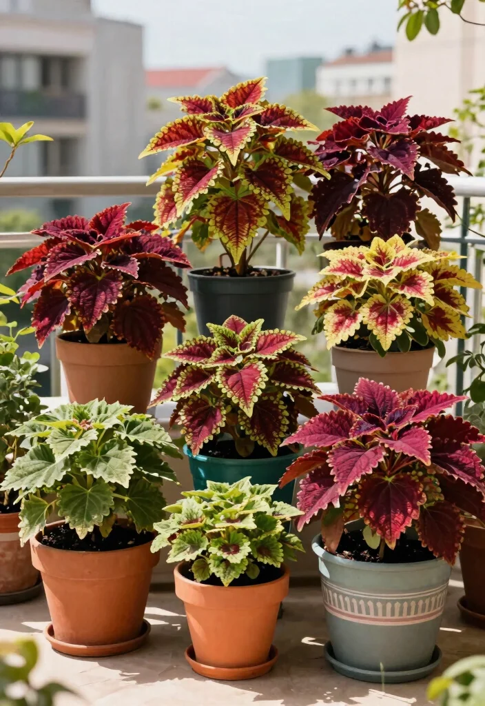 15 Coleus Planter Ideas That Thrive in Full Sun and Shade - 11. Grouping for Impact 1