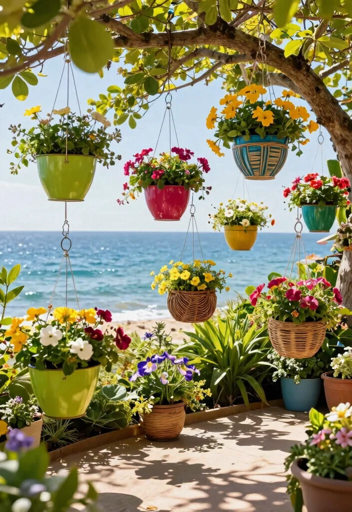 15 Easter Decorations Outdoor Ideas That Survive Spring Rain - 7. Hanging Planters 1