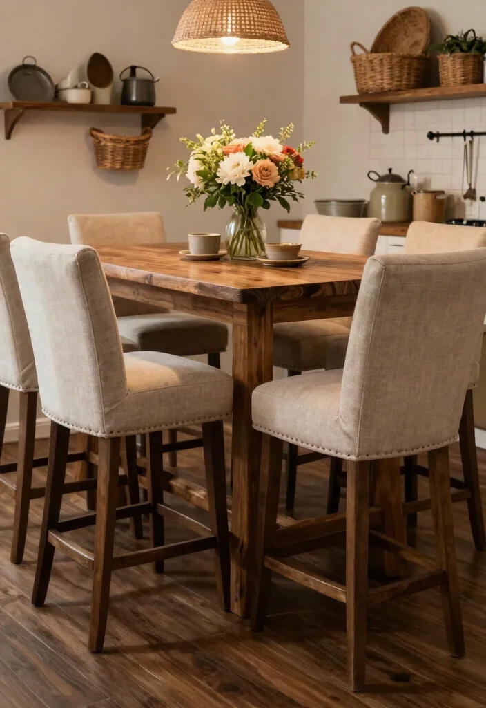 15 Farmhouse Bar Stools That Fit Under Standard Counters - 13. Farmhouse Bar Stools with Armrests 1