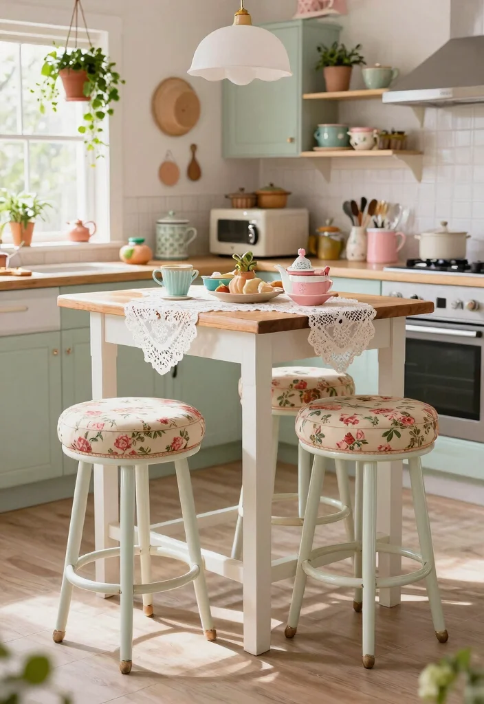 15 Farmhouse Bar Stools That Fit Under Standard Counters - 9. Vintage-Inspired Bar Stools 1