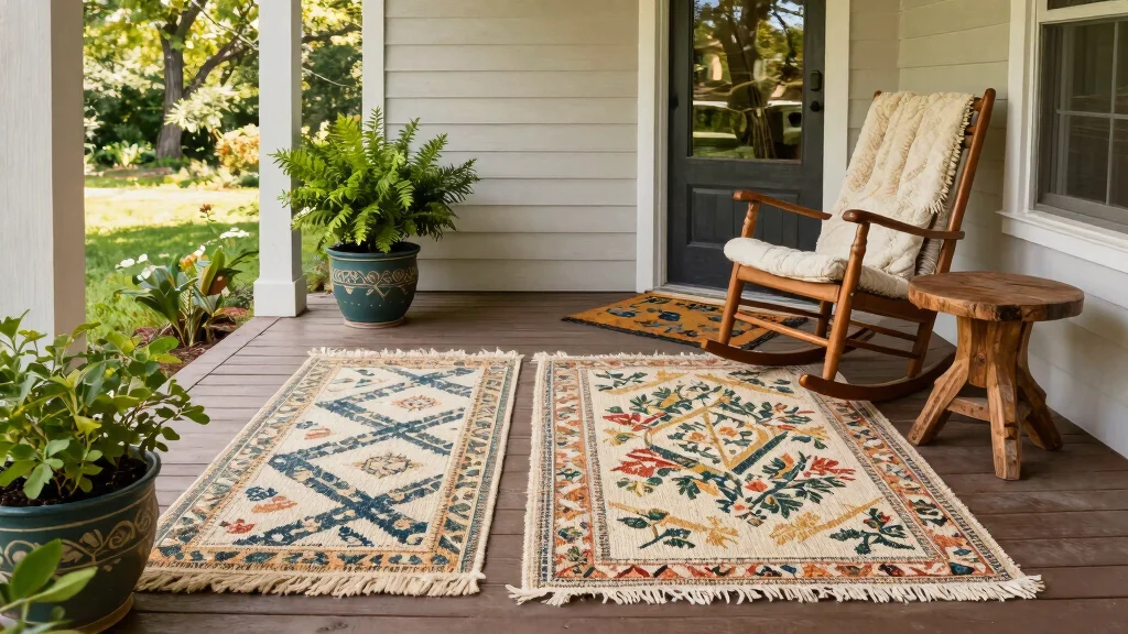 15 Front Porch Rug Ideas That Don't Slide or Fade