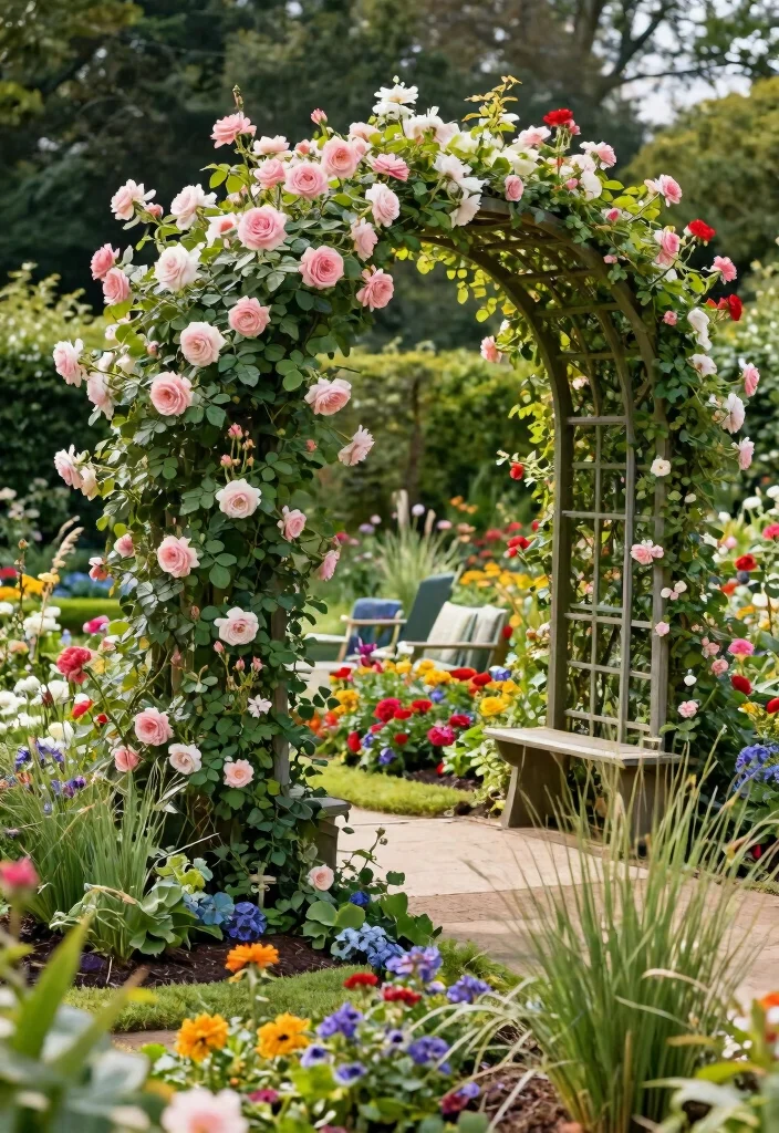 15 Metal Trellis Ideas That Don't Rust or Need Annual Painting - 10. Circular Trellis Designs 1