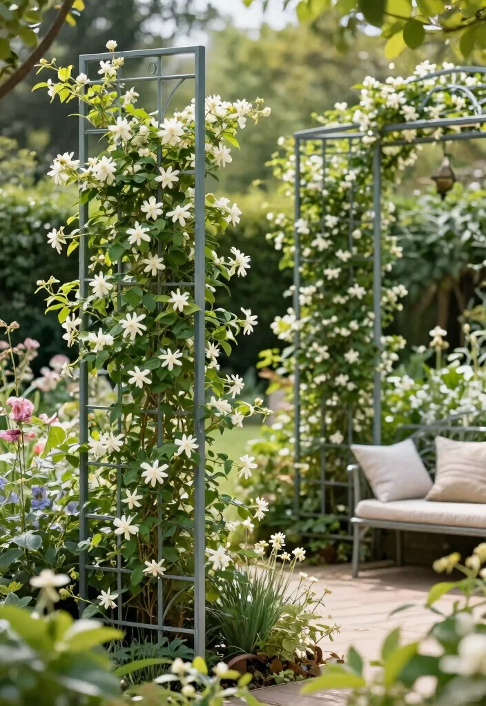 15 Metal Trellis Ideas That Don't Rust or Need Annual Painting - 11. Trellis Panels for Privacy 1