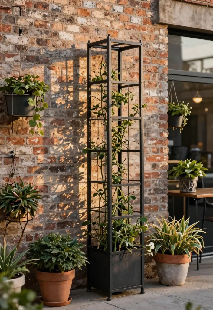 15 Metal Trellis Ideas That Don't Rust or Need Annual Painting - 7. Industrial Chic Designs 1