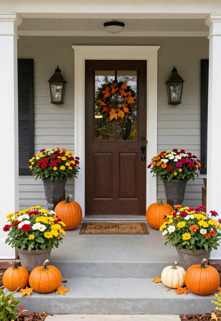 15 Modern Front Porch Decor Ideas That Boost Curb Appeal - 10. Seasonal Decor Swaps 1