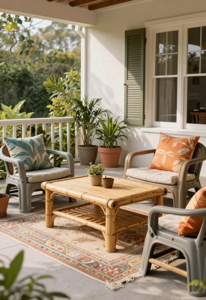 15 Modern Front Porch Decor Ideas That Boost Curb Appeal - 3. Eco-Friendly Furniture 1