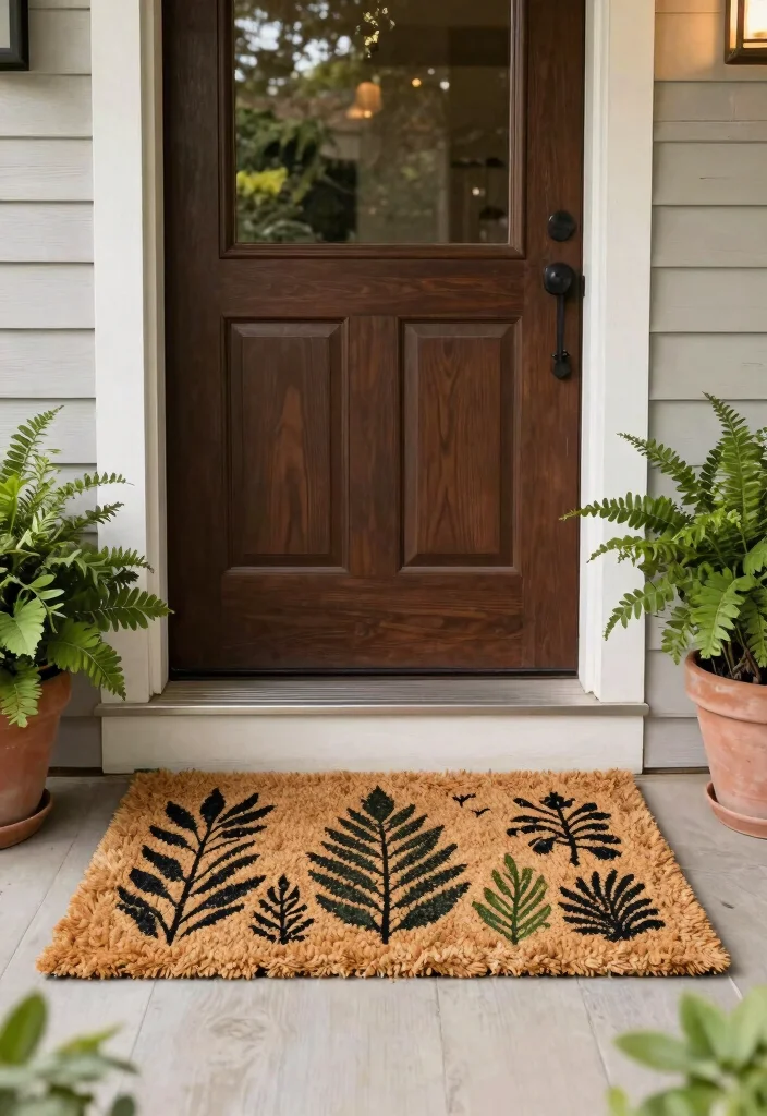 15 Modern Front Porch Decor Ideas That Boost Curb Appeal - 8. Welcoming Entry Mats 1