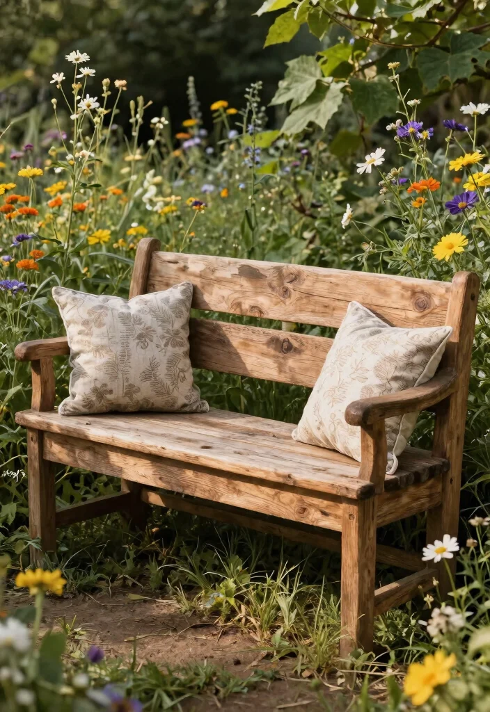 15 Outdoor Bench Design Ideas That Seat More Than Two People - 1. The Classic Farmhouse Bench 1