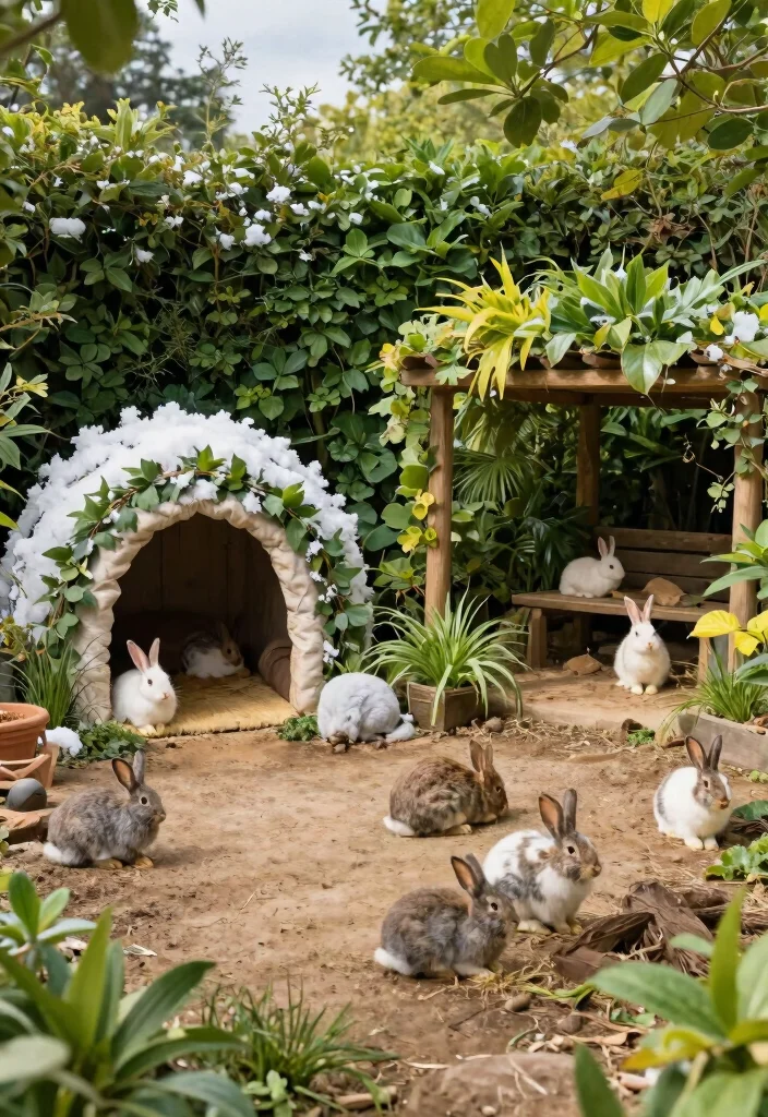 15 Outdoor Bunny Habitat Ideas That Keep Rabbits Safe From Predators - 10. Seasonal Adaptations 1