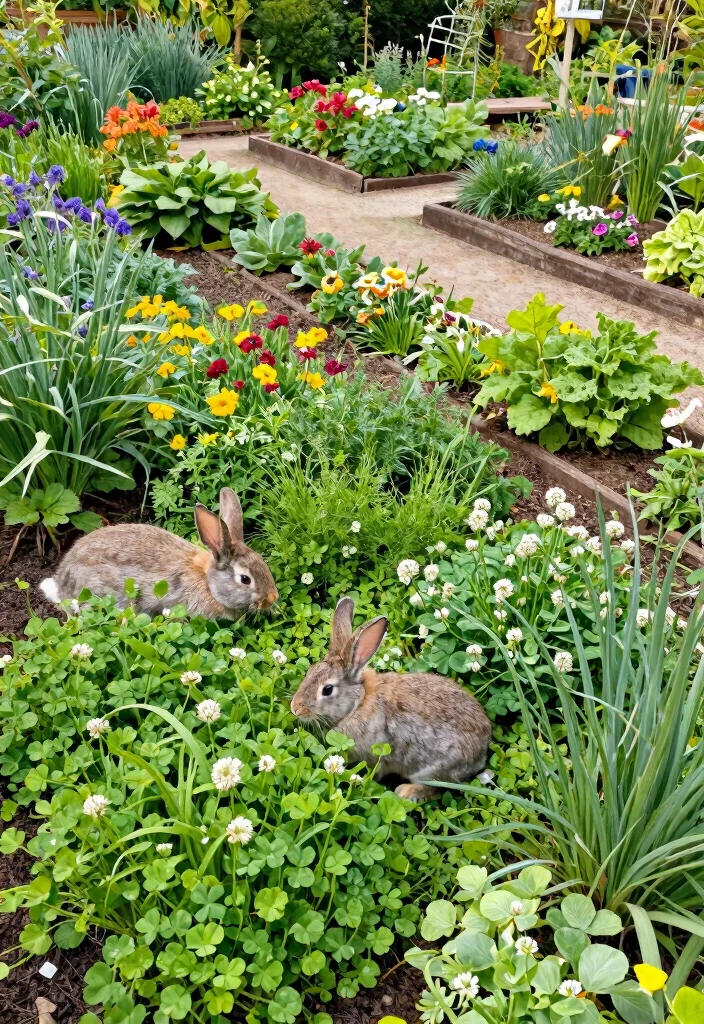 15 Outdoor Bunny Habitat Ideas That Keep Rabbits Safe From Predators - 2. Bunny-Friendly Gardens 1