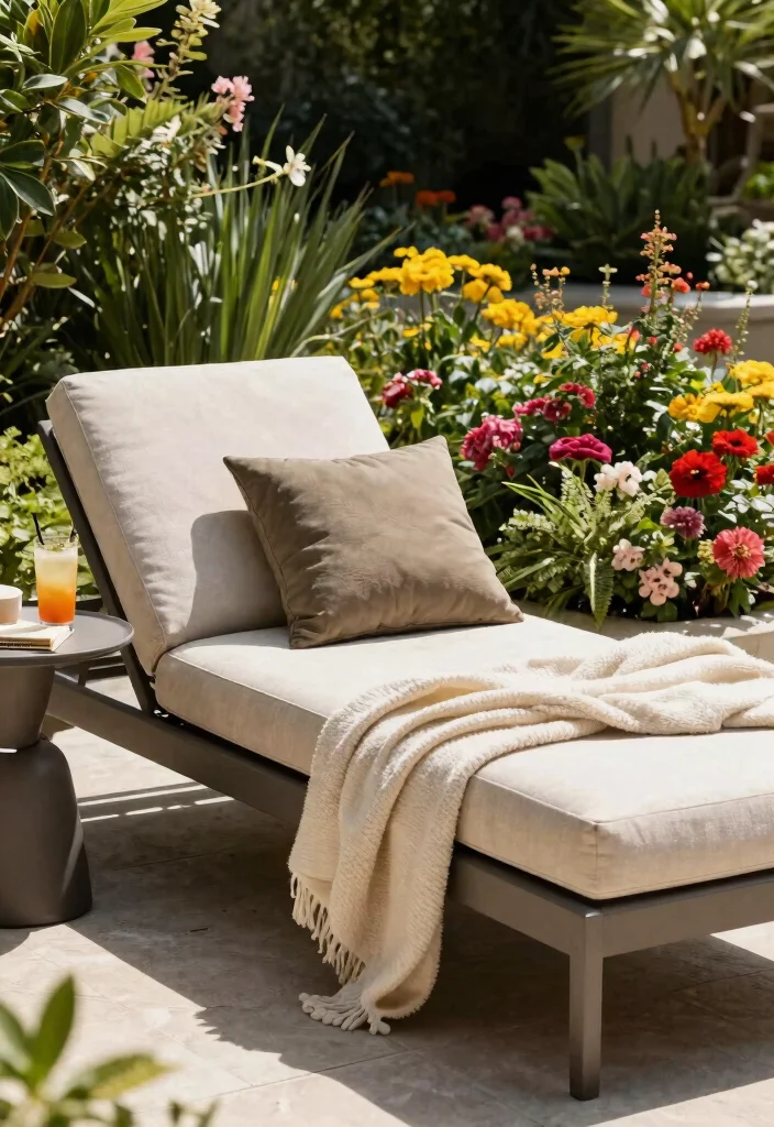15 Outdoor Patio Chairs That Stay Comfortable in Direct Sun - 7. Relaxing Chaise Lounge 1