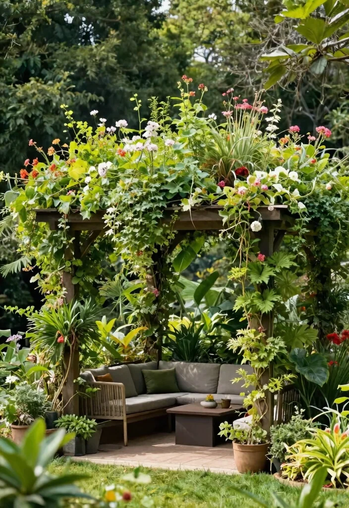15 Pergola Bois Terrasse Ideas That Stay Standing Through Any Weather - 13. Pergola with Green Roof 1