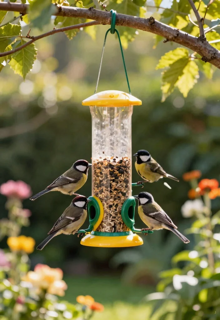 15 Plastic Bottle Planter Ideas That Actually Look Good in Your Garden - 13. Plastic Bottle Bird Feeder 1