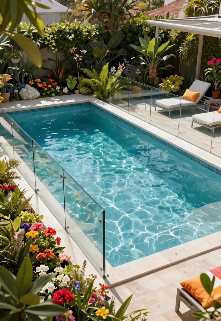 15 Pool Fence Ideas That Meet Code Without Blocking Views - 1. Transparent Glass Fences 1