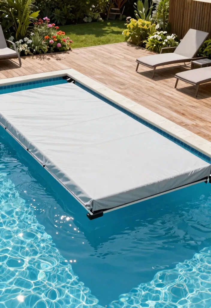15 Pool Fence Ideas That Meet Code Without Blocking Views - 11. Retractable Pool Covers 1