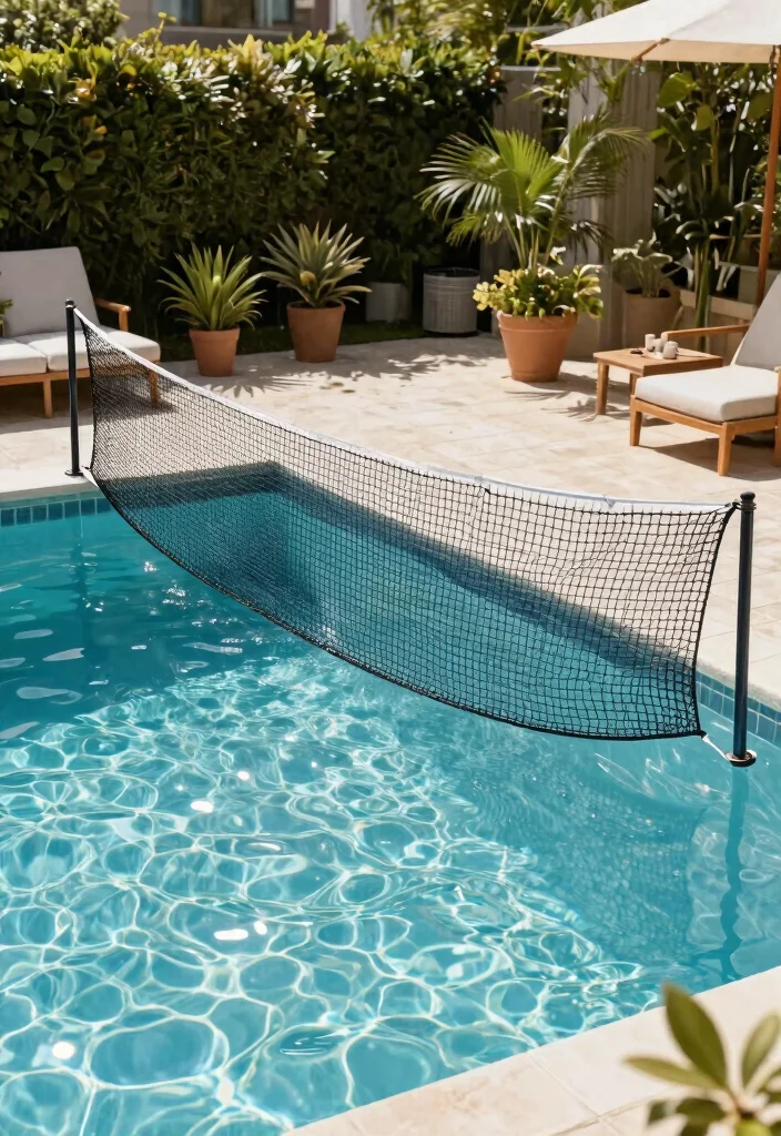 15 Pool Fence Ideas That Meet Code Without Blocking Views - 13. Retractable Net Fences 1