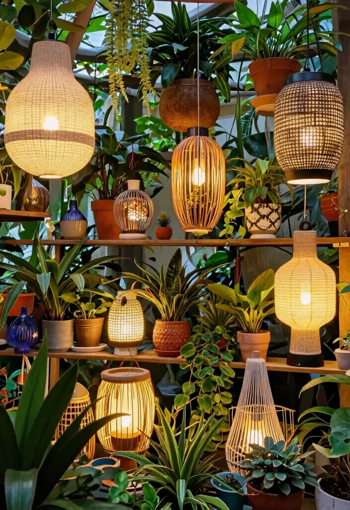 15 Spot Light Ceiling Ideas That Brighten Dark Corners - 10. Artistic Light Fixtures for a Personal Touch 1