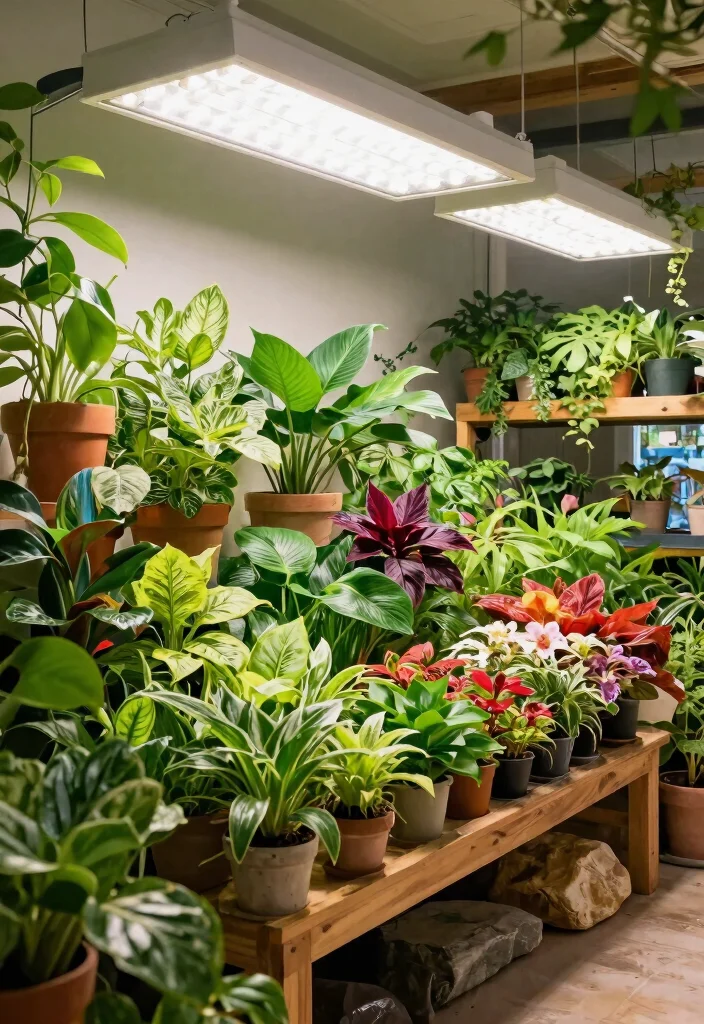 15 Spot Light Ceiling Ideas That Brighten Dark Corners - 12. Natural Light Simulators for Enhanced Growth 1