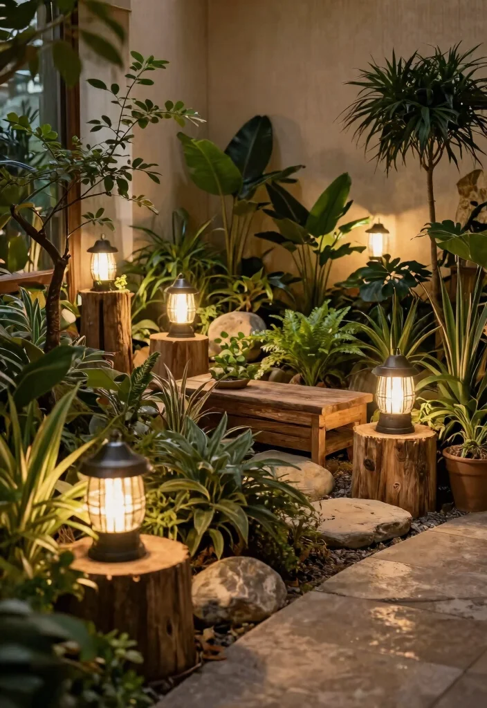 15 Spot Light Ceiling Ideas That Brighten Dark Corners - 14. Outdoor-Style Spot Lights for a Natural Touch 1