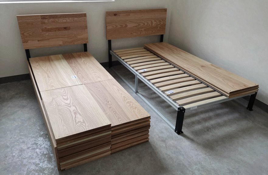 disassemble bed frame to save