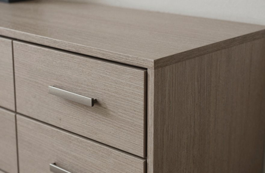 dresser provides expansive surface space