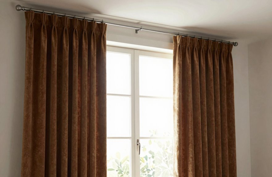 high and wide curtain placement enjoys