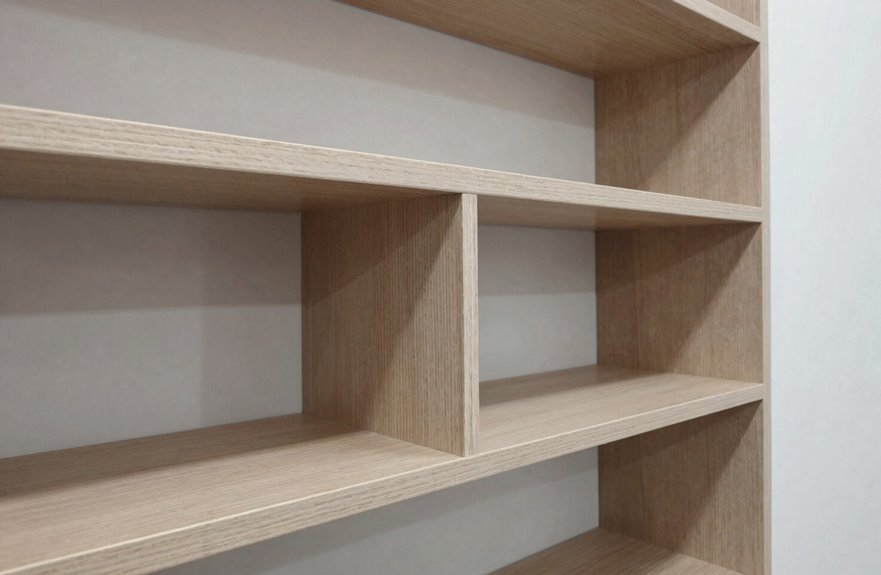 How to Build Wall Shelves Without Brackets Using 5 Alternative Methods 5 hollow box shelves with internal brackets