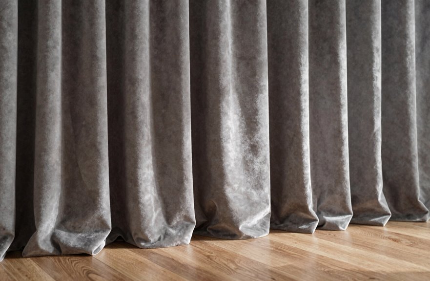 hovering curtains half inch gap