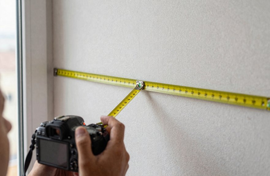 mark level line for wallpaper alignment