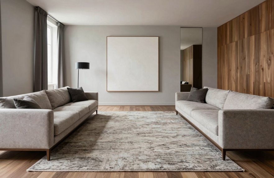 proper rug sizes anchor rooms