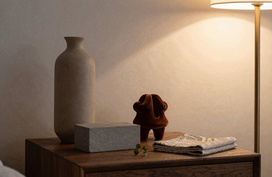 rule of three for nightstand styling