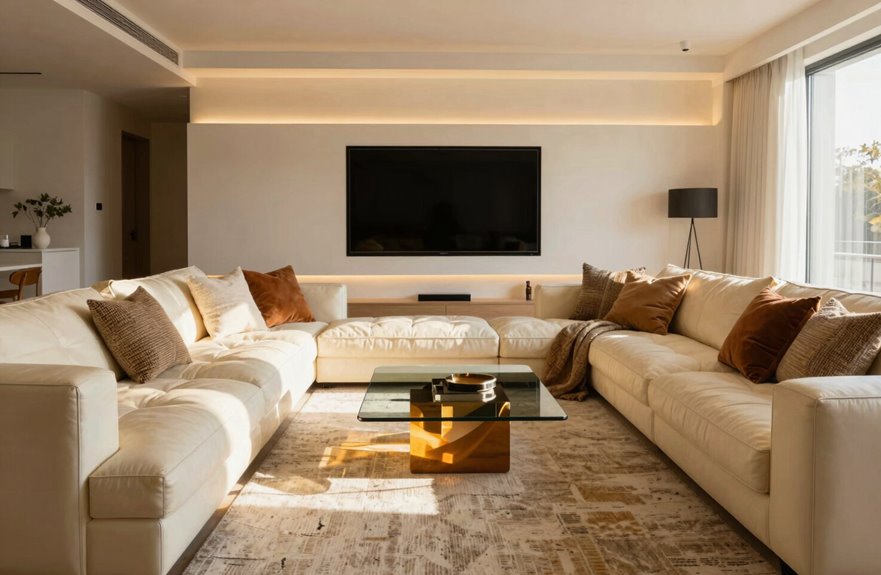 smart sectional boosts entertaining connectivity