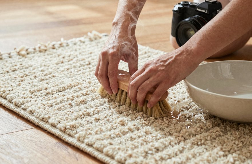 How Do You Clean Wool Area Rugs Step-By-Step? 2 soak wool rug thoroughly gently