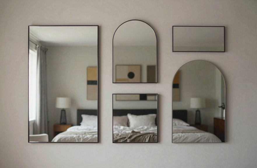 strategic mirrors expand space dramatically