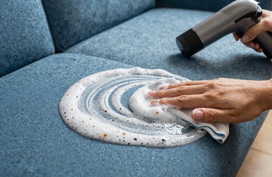How to Dry Clean Sofa Cushions at Home 3 woolite foam removes coffee ring